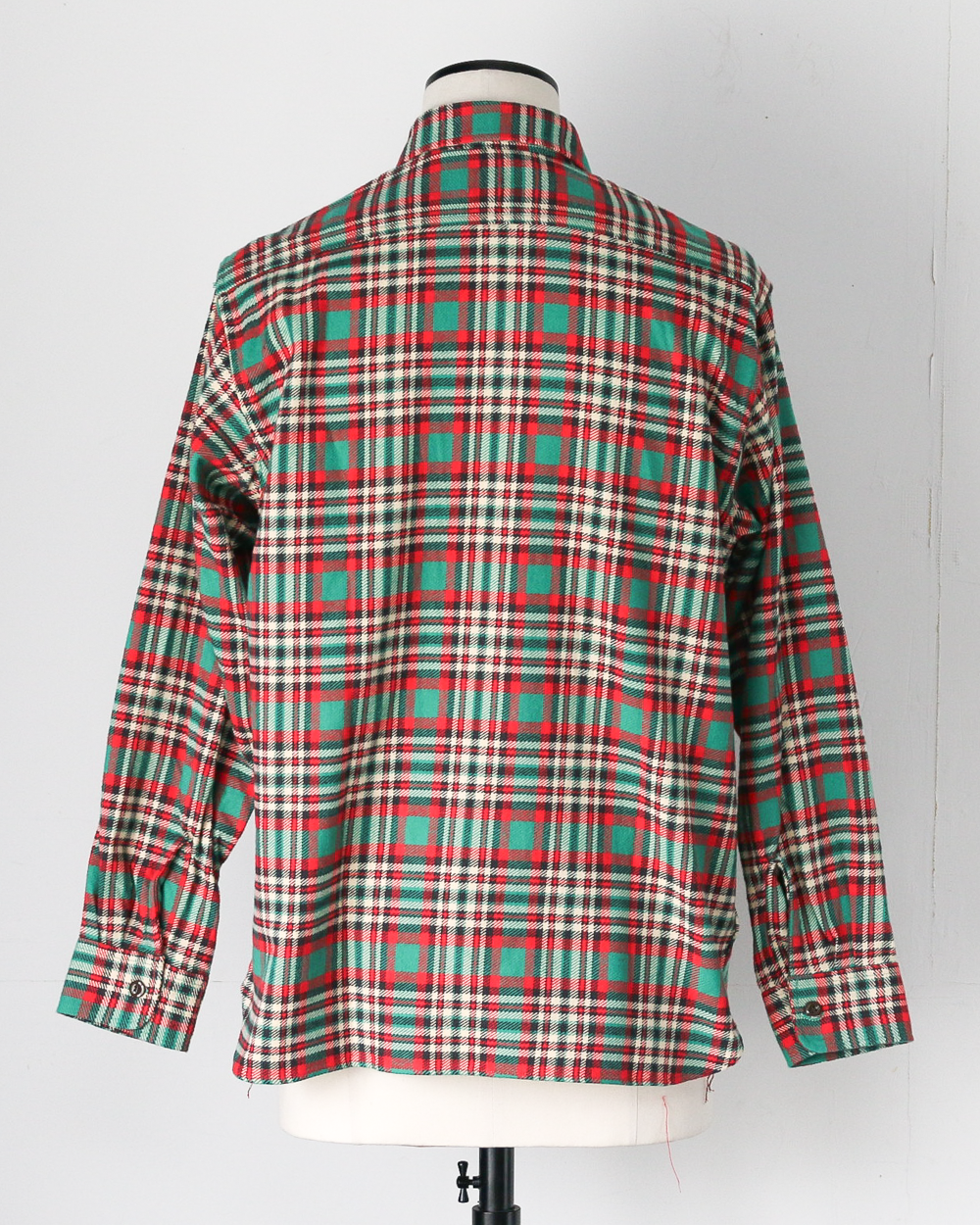 SUGAR CANE SC29778 Twill Check Work Shirt Green