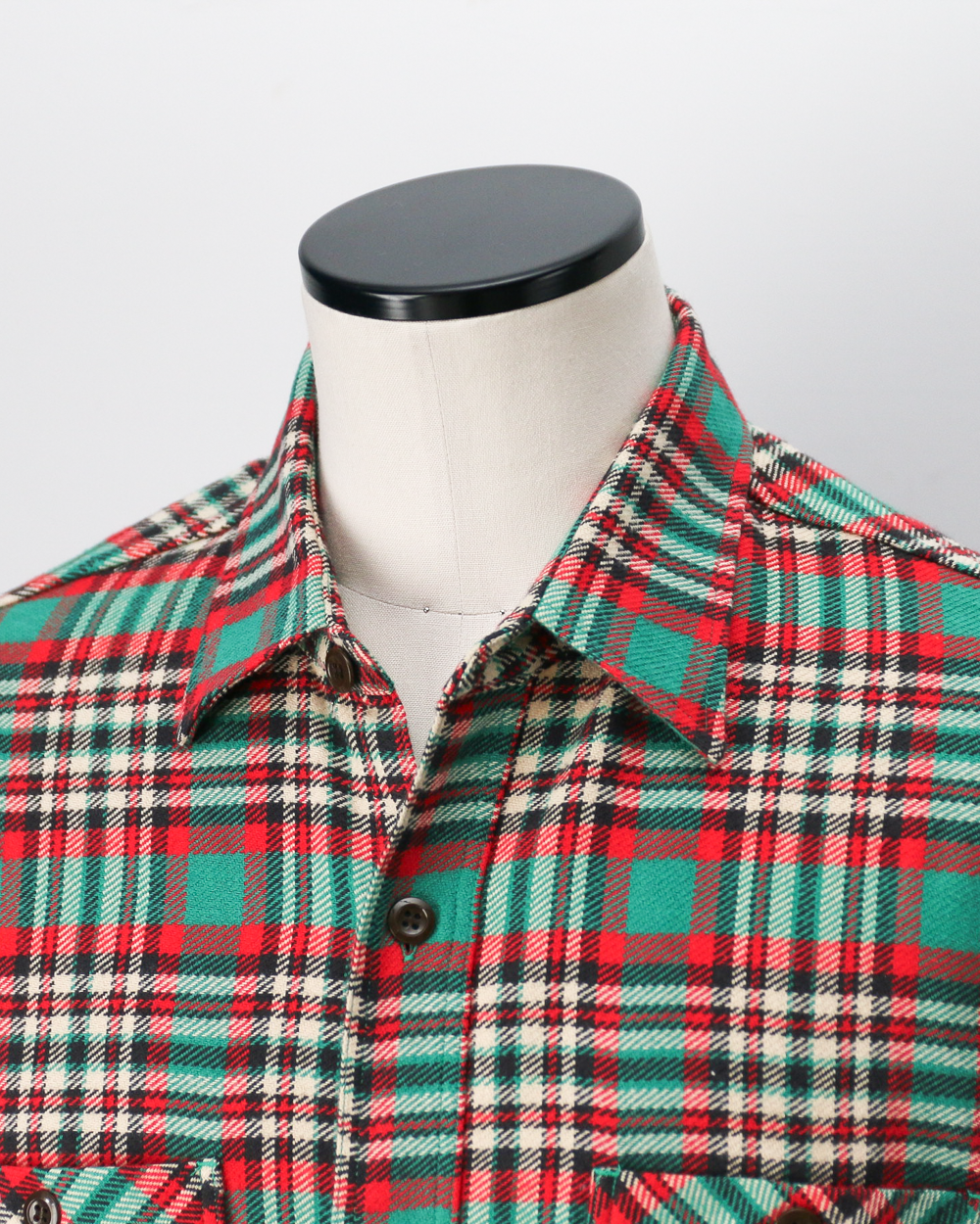 SUGAR CANE SC29778 Twill Check Work Shirt Green
