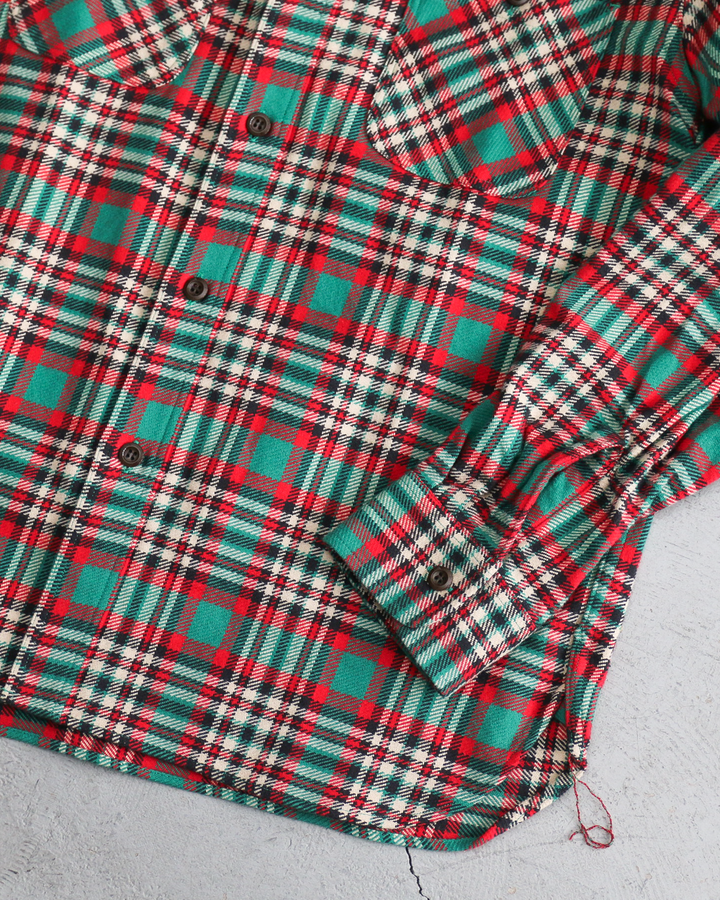 SUGAR CANE SC29778 Twill Check Work Shirt Green