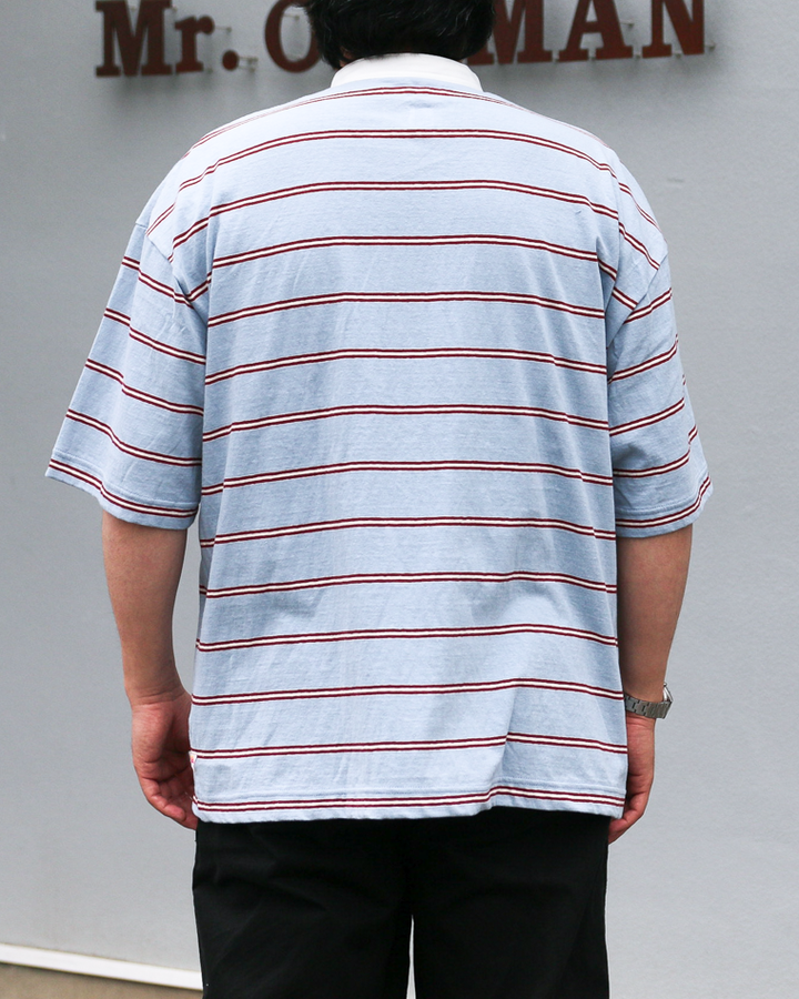 melple Seaview Rugger Shirt Blue
