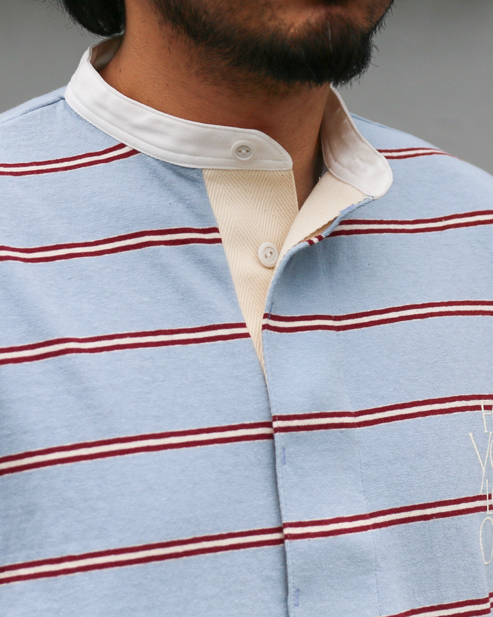 melple Seaview Rugger Shirt Blue