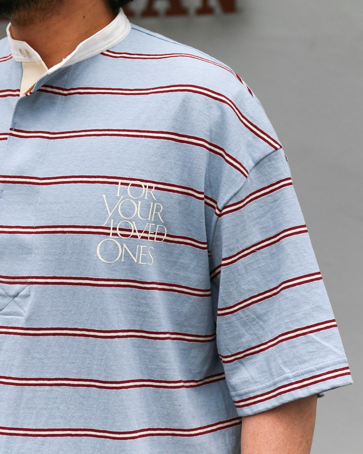 melple Seaview Rugger Shirt Blue