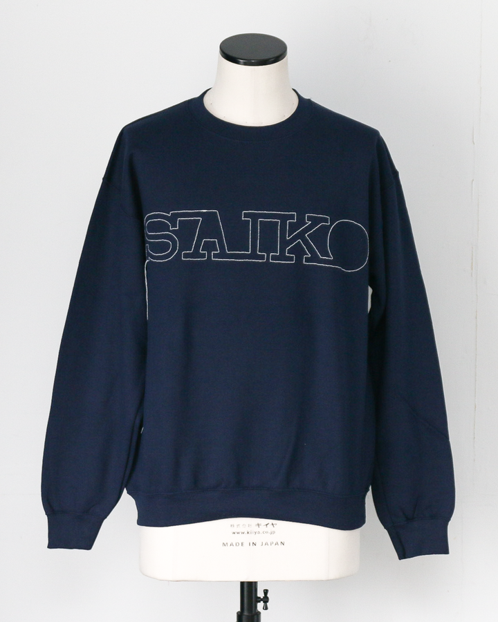 O.K. オーケー SAIKO Stitch Crew Sweat Navy