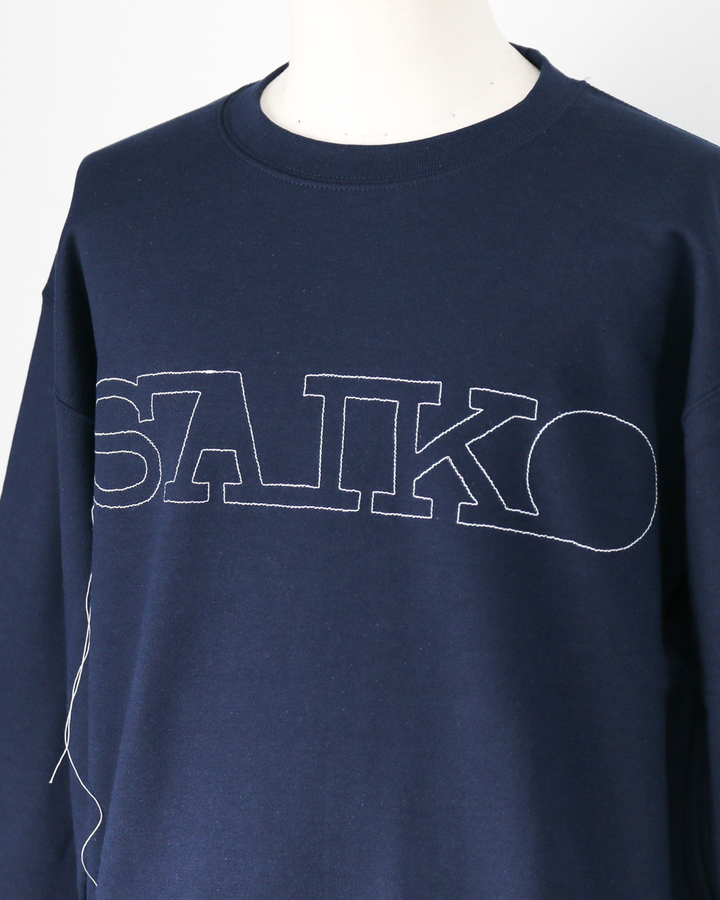 O.K. オーケー SAIKO Stitch Crew Sweat Navy