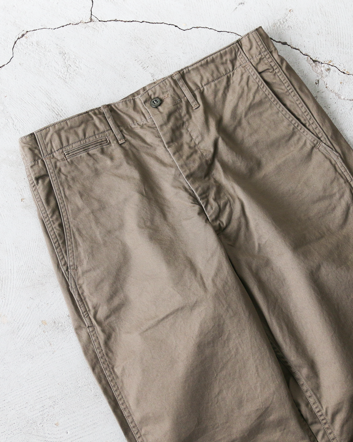 WORKERS ワーカーズ Officer Trousers, Regular Fit, 8 oz Hunter Green Chino