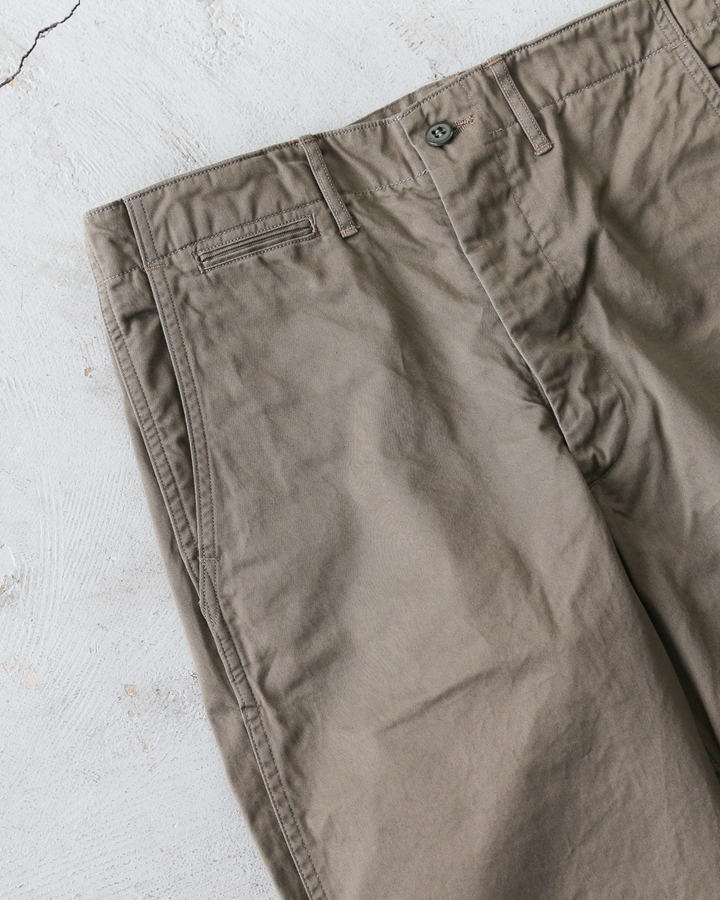 WORKERS ワーカーズ Officer Trousers, Regular Fit, 8 oz Hunter Green Chino