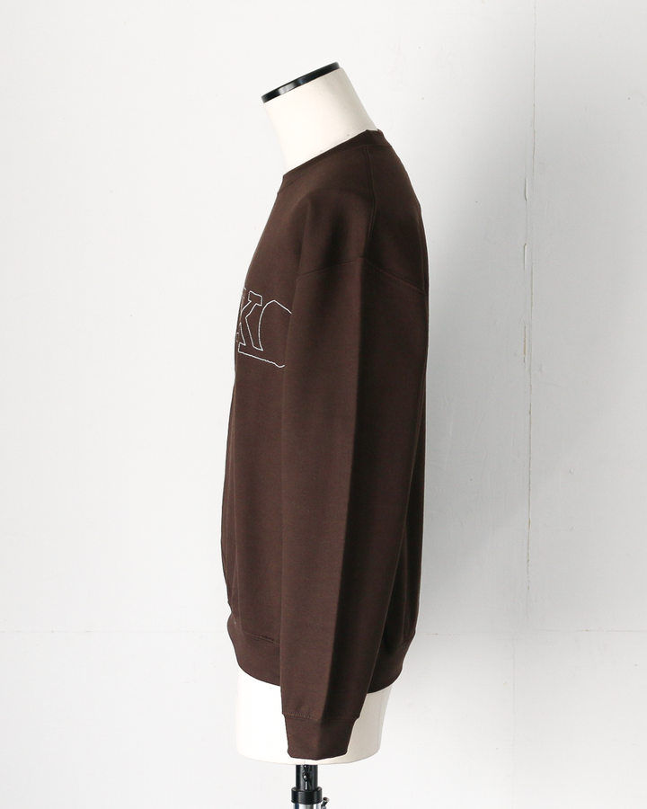 O.K. オーケー SAIKO Stitch Crew Sweat Brown