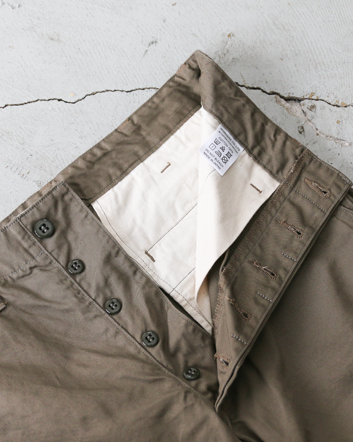 WORKERS ワーカーズ Officer Trousers, Regular Fit, 8 oz Hunter Green Chino