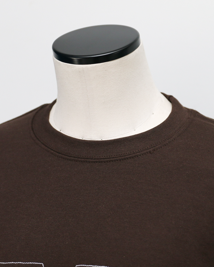 O.K. オーケー SAIKO Stitch Crew Sweat Brown