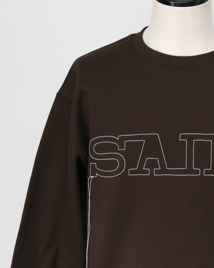O.K. オーケー SAIKO Stitch Crew Sweat Brown