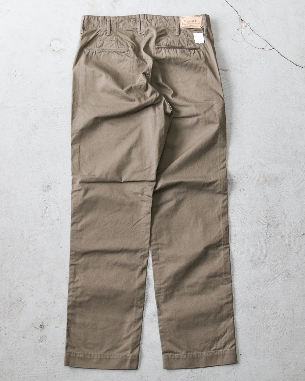 WORKERS ワーカーズ Officer Trousers, Regular Fit, 8 oz Hunter Green Chino
