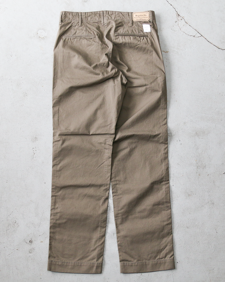 WORKERS ワーカーズ Officer Trousers, Regular Fit, 8 oz Hunter Green Chino