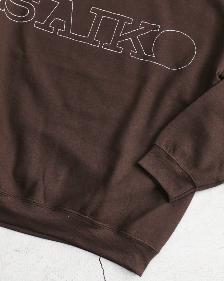 O.K. オーケー SAIKO Stitch Crew Sweat Brown