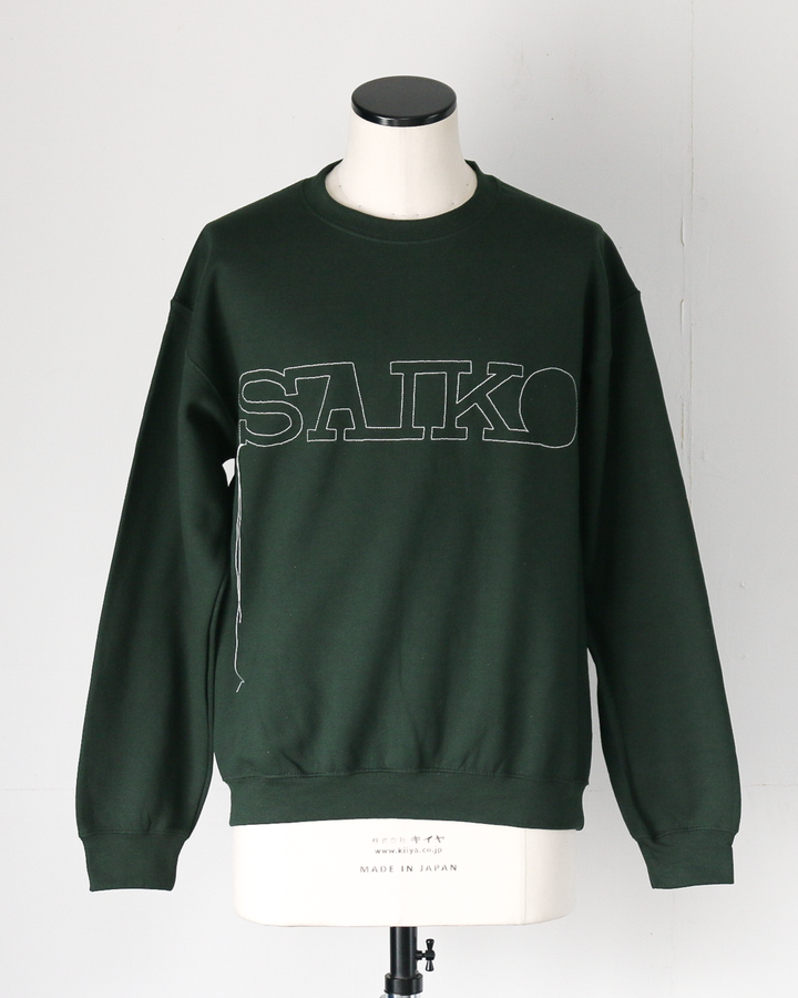 O.K. オーケー SAIKO Stitch Crew Sweat Green