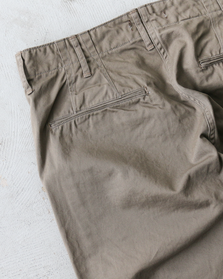 WORKERS ワーカーズ Officer Trousers, Regular Fit, 8 oz Hunter Green Chino