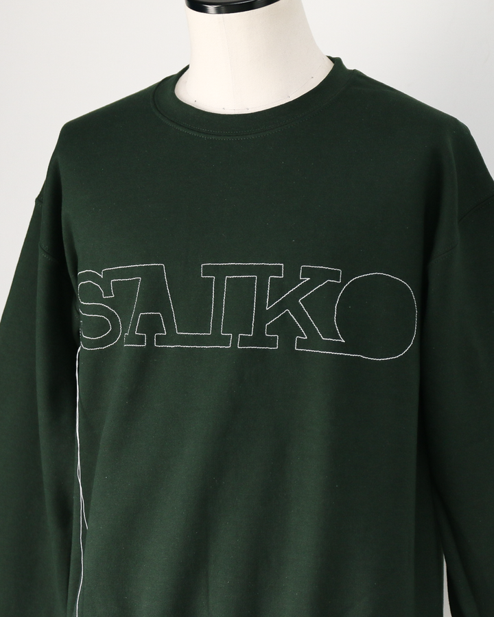 O.K. オーケー SAIKO Stitch Crew Sweat Green