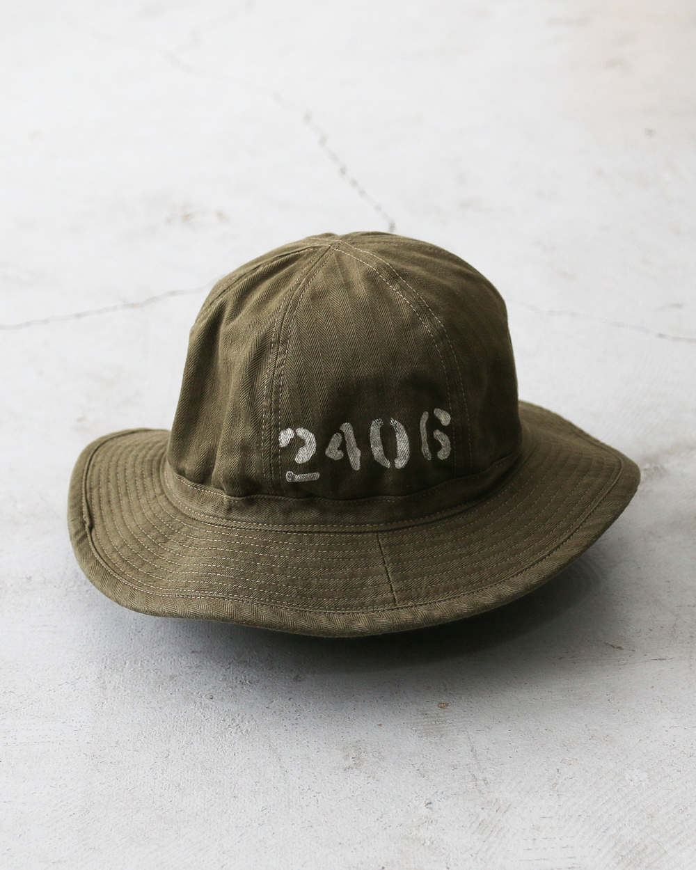 COLIMBO コリンボ ZB-0603 Doughboy Hat (Army Hat) "2406 FIELD STENCIL"