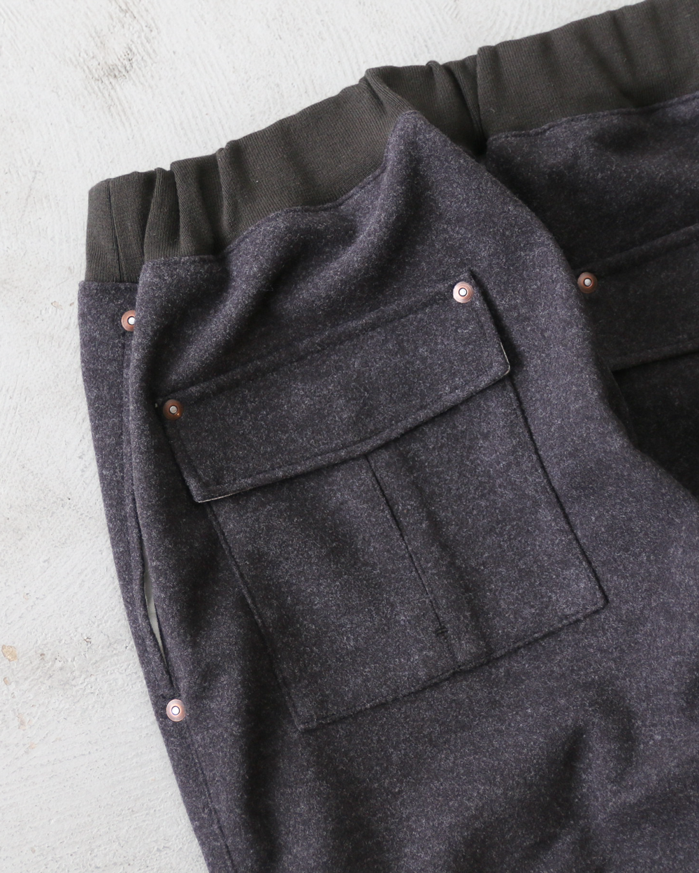 DELICIOUS デリシャス RIB PANTS -FW model - GRY