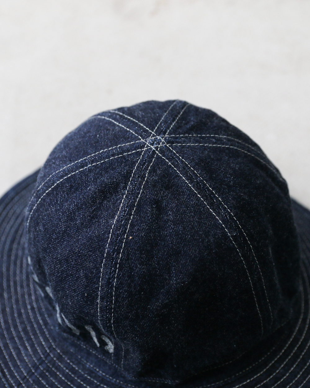COLIMBO コリンボ ZB-0601 Doughboy Hat (Army Hat) "2406 FIELD STENCIL" Indigo Denim