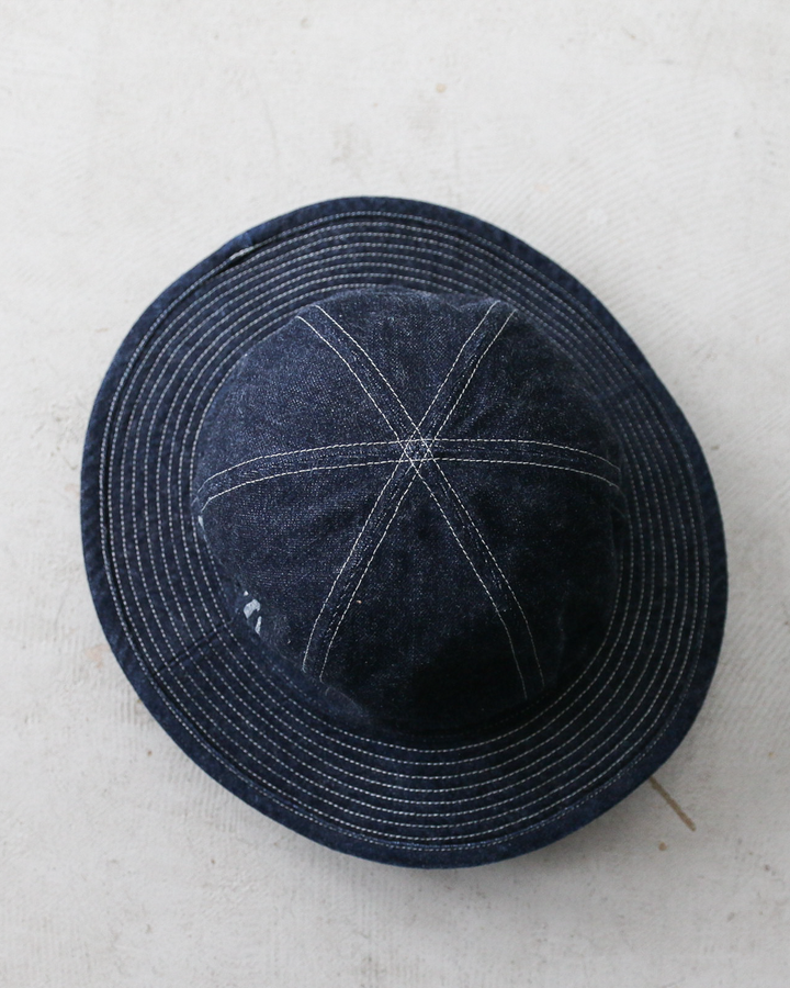 COLIMBO コリンボ ZB-0601 Doughboy Hat (Army Hat) "2406 FIELD STENCIL" Indigo Denim