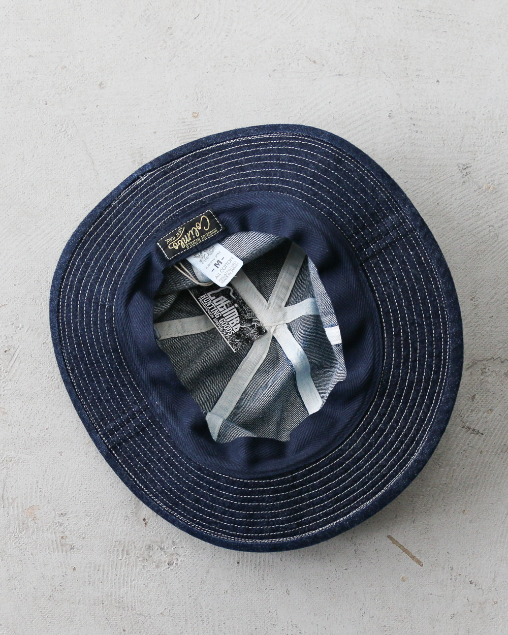 COLIMBO コリンボ ZB-0601 Doughboy Hat (Army Hat) "2406 FIELD STENCIL" Indigo Denim