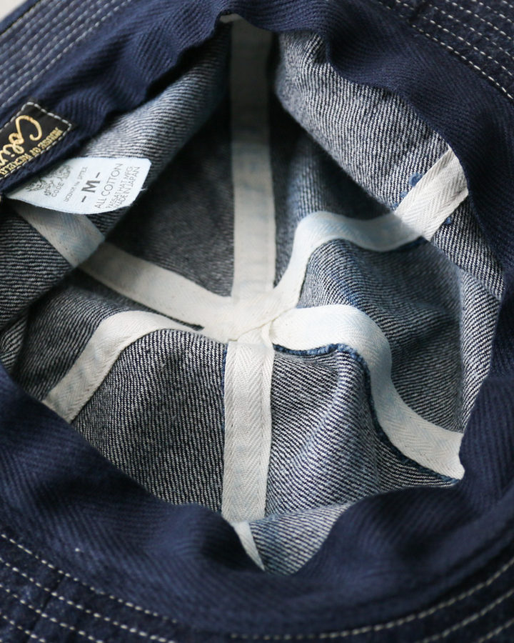 COLIMBO コリンボ ZB-0601 Doughboy Hat (Army Hat) "2406 FIELD STENCIL" Indigo Denim