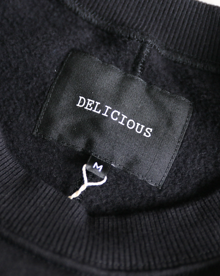 DELICIOUS デリシャス Urban Crew Sweat - BLK