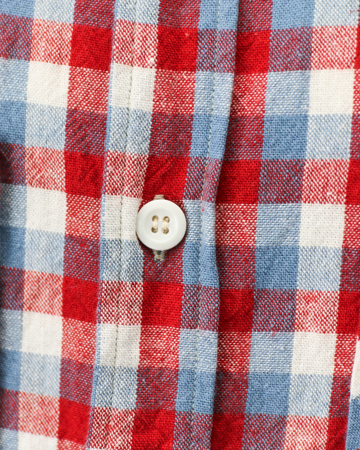 WAREHOUSE ウエアハウス Lot 3055 Long Sleeve Check Work Shirt A柄 Red ワンウォッシュ