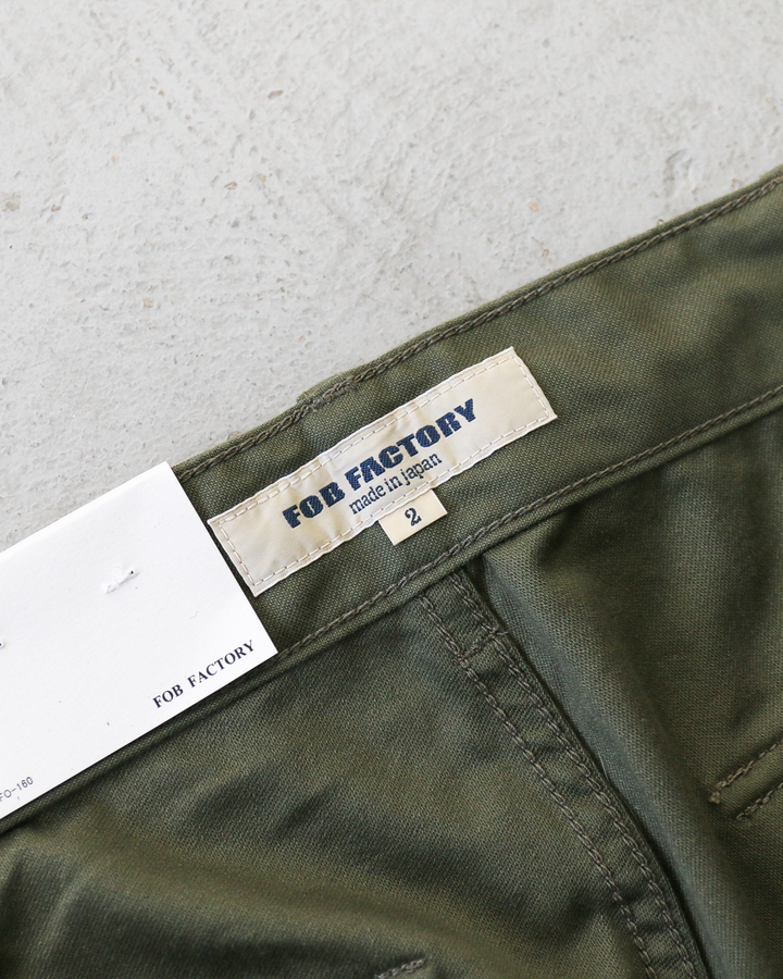 FOB factory エフオービーファクトリー F0431 BAKER PANTS Olive
