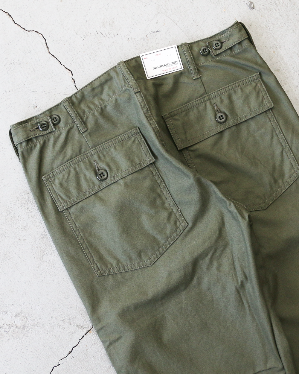 FOB factory エフオービーファクトリー F0431 BAKER PANTS Olive