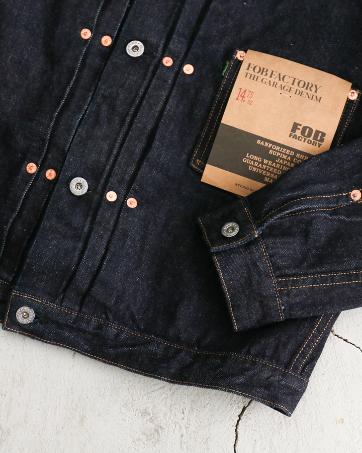 FOB factory エフオービーファクトリー F2432 SELVEDGE GARAGE DENIM JACKET