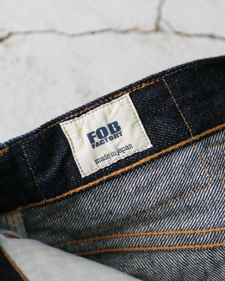 FOB factory 工廠 FOB F165 赤耳車庫丹寧五口袋牛仔褲