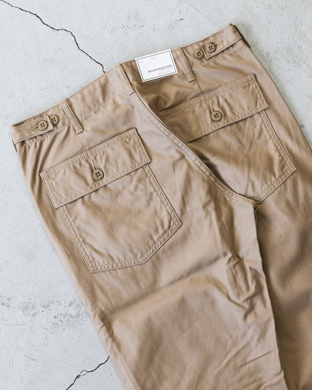 FOB factory エフオービーファクトリー F0431 BAKER PANTS Beige