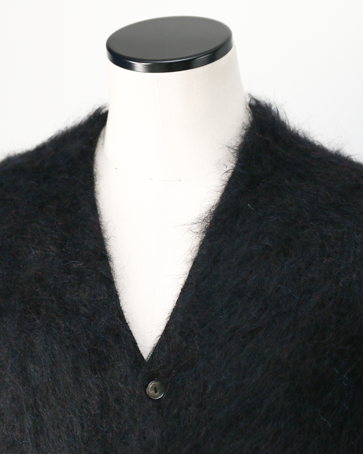 A.R.P.® Authentic Reproduction Products® モヘアカーディガン Premium Classic Mohair Cardigan W/Pocket "Abstract Black"