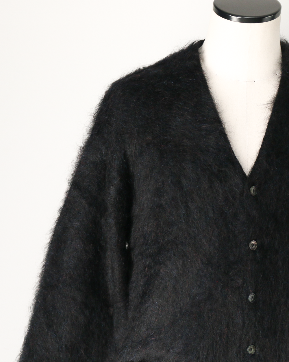 A.R.P.® Authentic Reproduction Products® モヘアカーディガン Premium Classic Mohair Cardigan W/Pocket "Abstract Black"