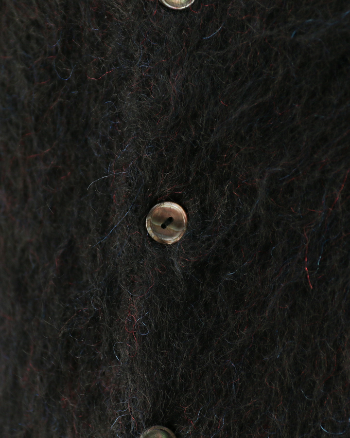 A.R.P.® Authentic Reproduction Products® モヘアカーディガン Premium Classic Mohair Cardigan W/Pocket "Abstract Black"