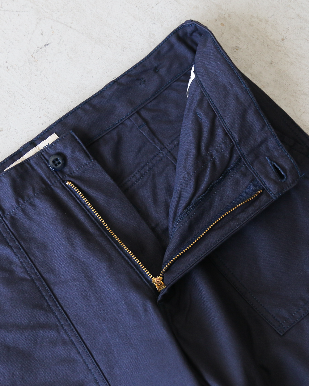 FOB factory エフオービーファクトリー F0431 BAKER PANTS Navy