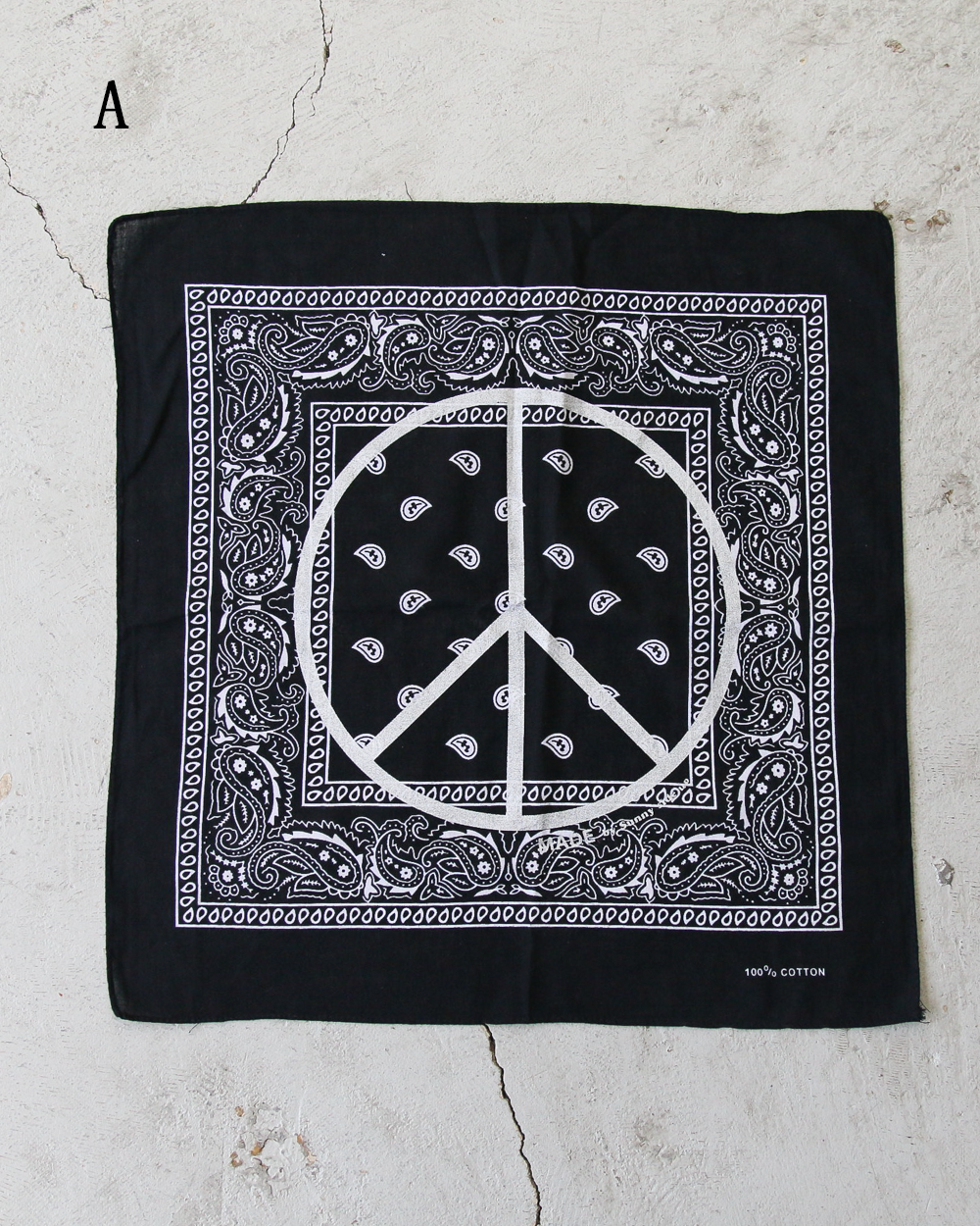 SUNNY SIDE UP サニーサイドアップ PEACE MARK PAISLEY BANDANA