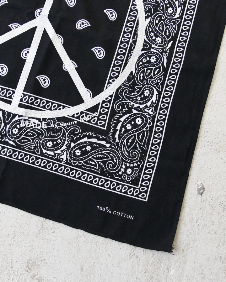 SUNNY SIDE UP サニーサイドアップ PEACE MARK PAISLEY BANDANA