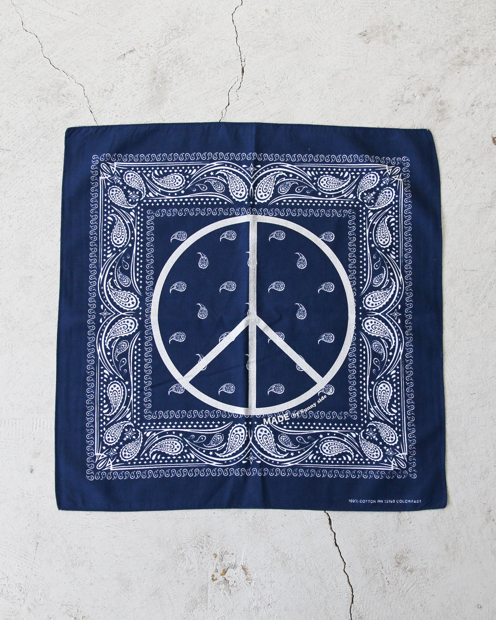 SUNNY SIDE UP サニーサイドアップ PEACE MARK PAISLEY BANDANA