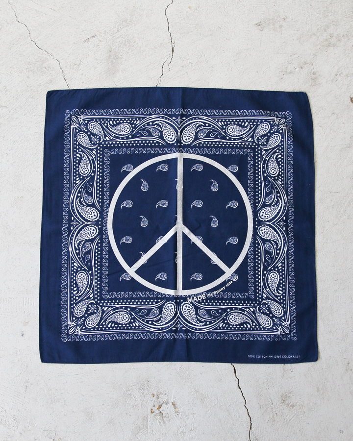 SUNNY SIDE UP サニーサイドアップ PEACE MARK PAISLEY BANDANA