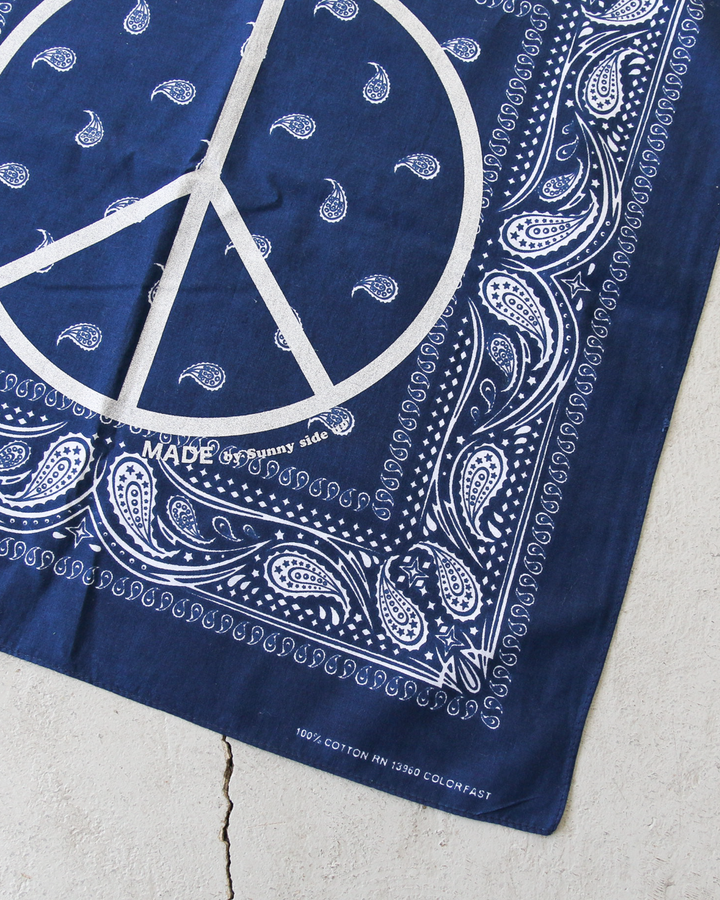 SUNNY SIDE UP サニーサイドアップ PEACE MARK PAISLEY BANDANA