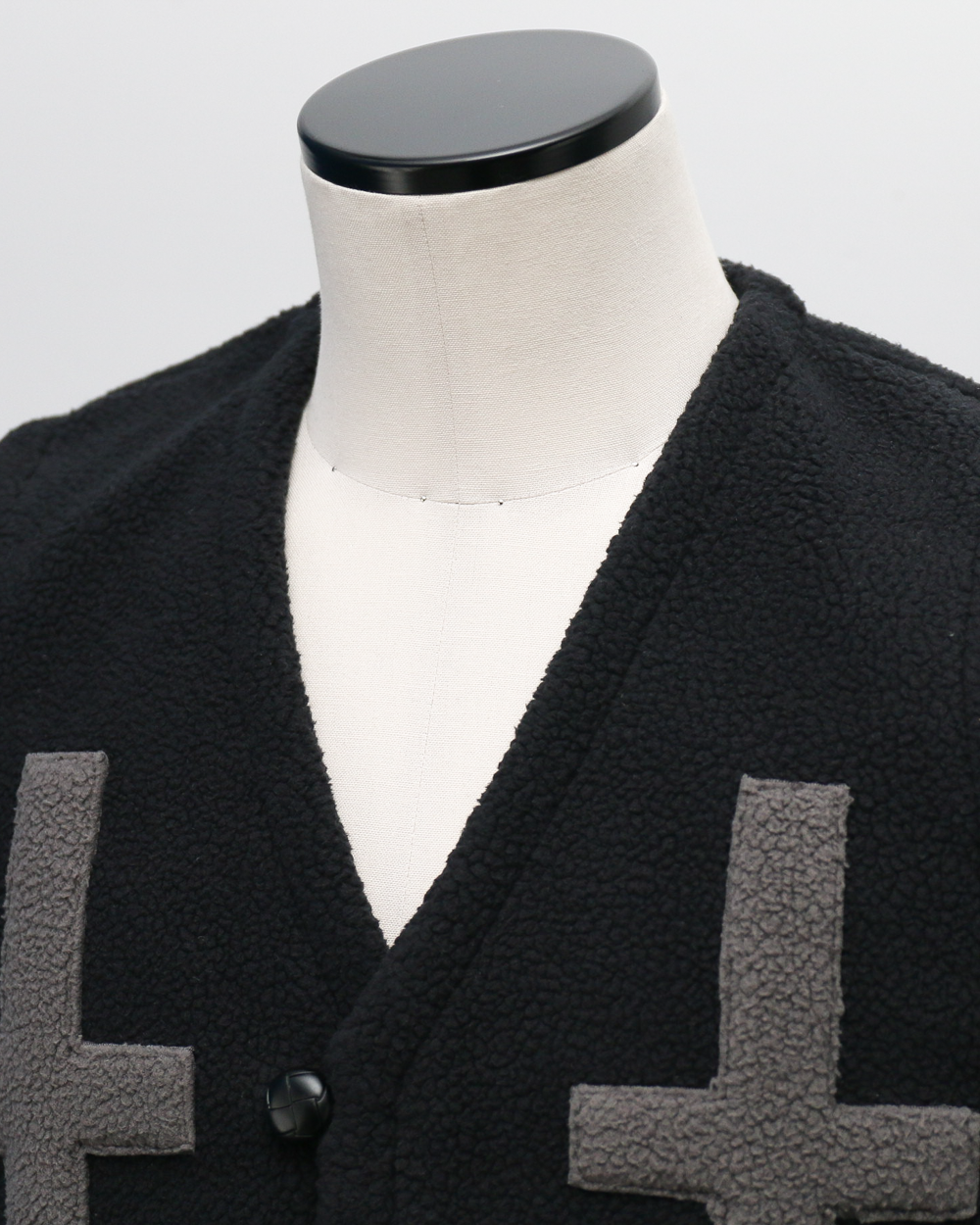 BURLAP OUTFITTER バーラップアウトフィッター PILE CROSS VEST Black