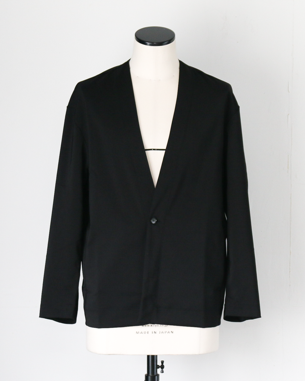 LAMOND ラモンド TWILL TWIST CARDIGAN JACKET Black