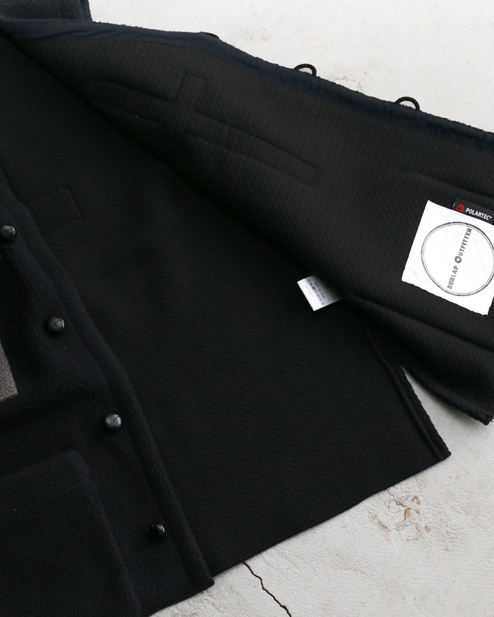 BURLAP OUTFITTER バーラップアウトフィッター PILE CROSS VEST Black