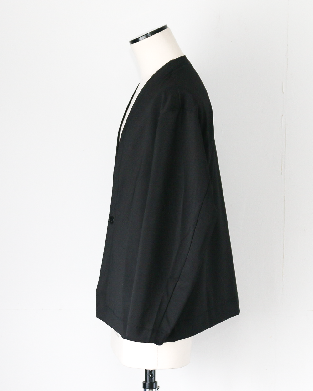 LAMOND ラモンド TWILL TWIST CARDIGAN JACKET Black
