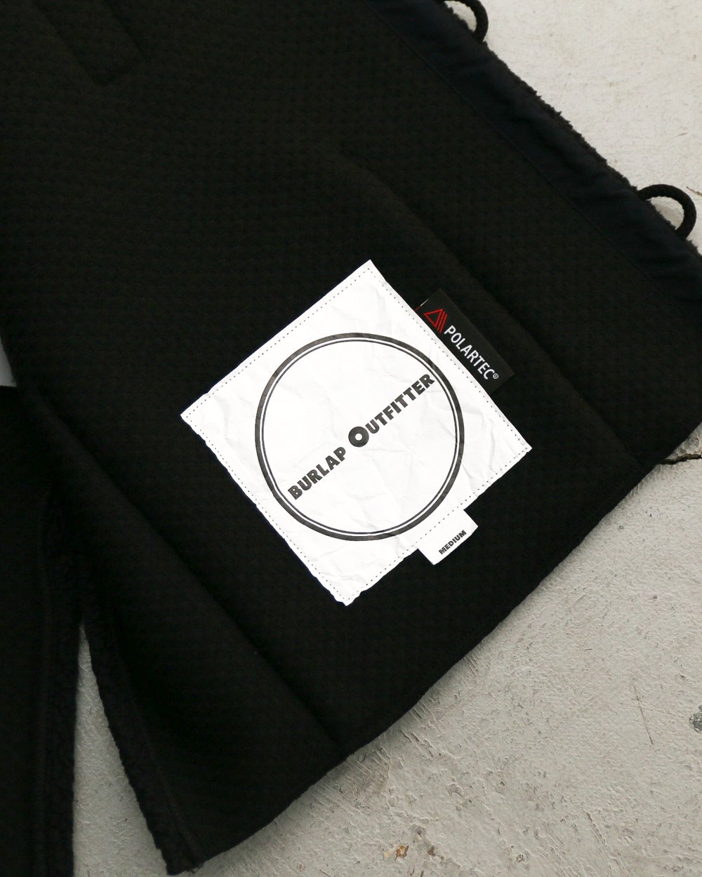 BURLAP OUTFITTER バーラップアウトフィッター PILE CROSS VEST Black