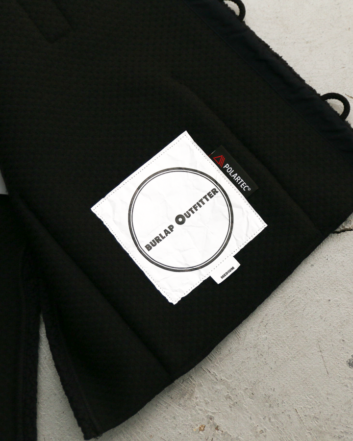 BURLAP OUTFITTER バーラップアウトフィッター PILE CROSS VEST Black