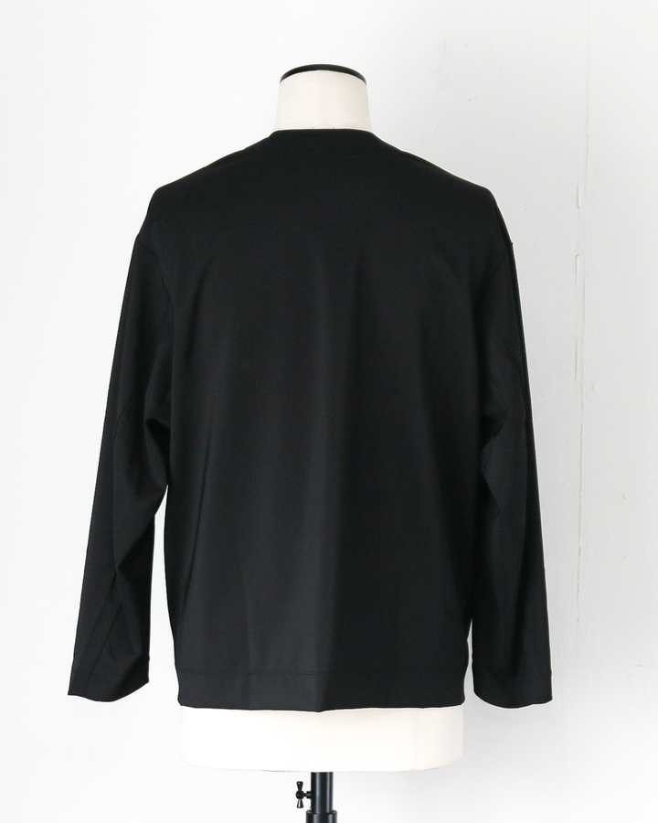 LAMOND ラモンド TWILL TWIST CARDIGAN JACKET Black