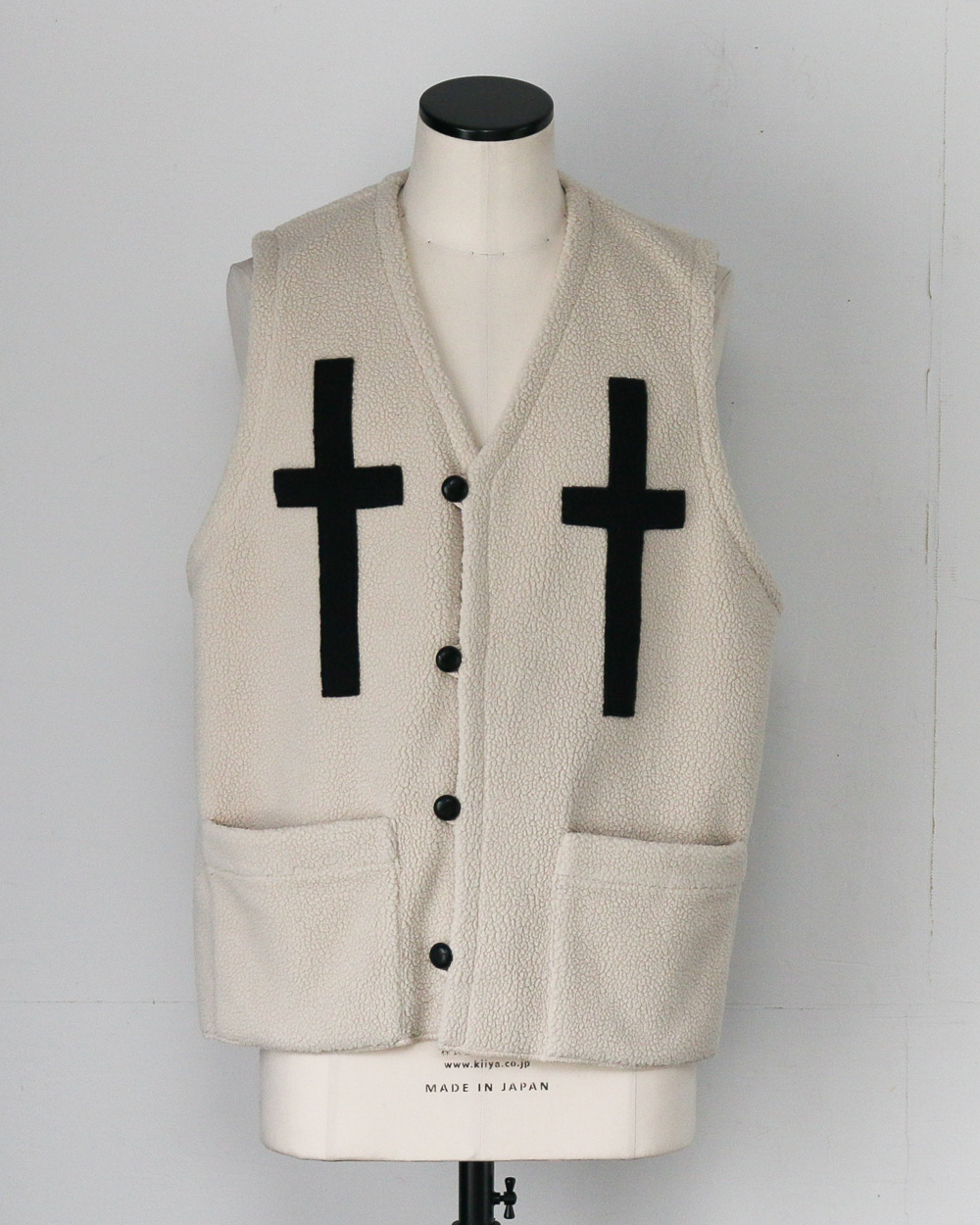 BURLAP OUTFITTER バーラップアウトフィッター PILE CROSS VEST Natural